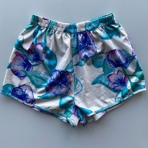 Floral Hight Waited Shorts